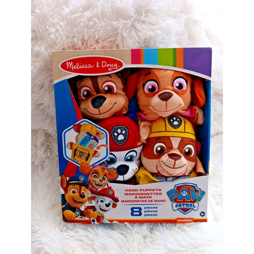 New Melissa &‎ Doug Paw Patrol Hand Puppets 8 piece  -Toy20